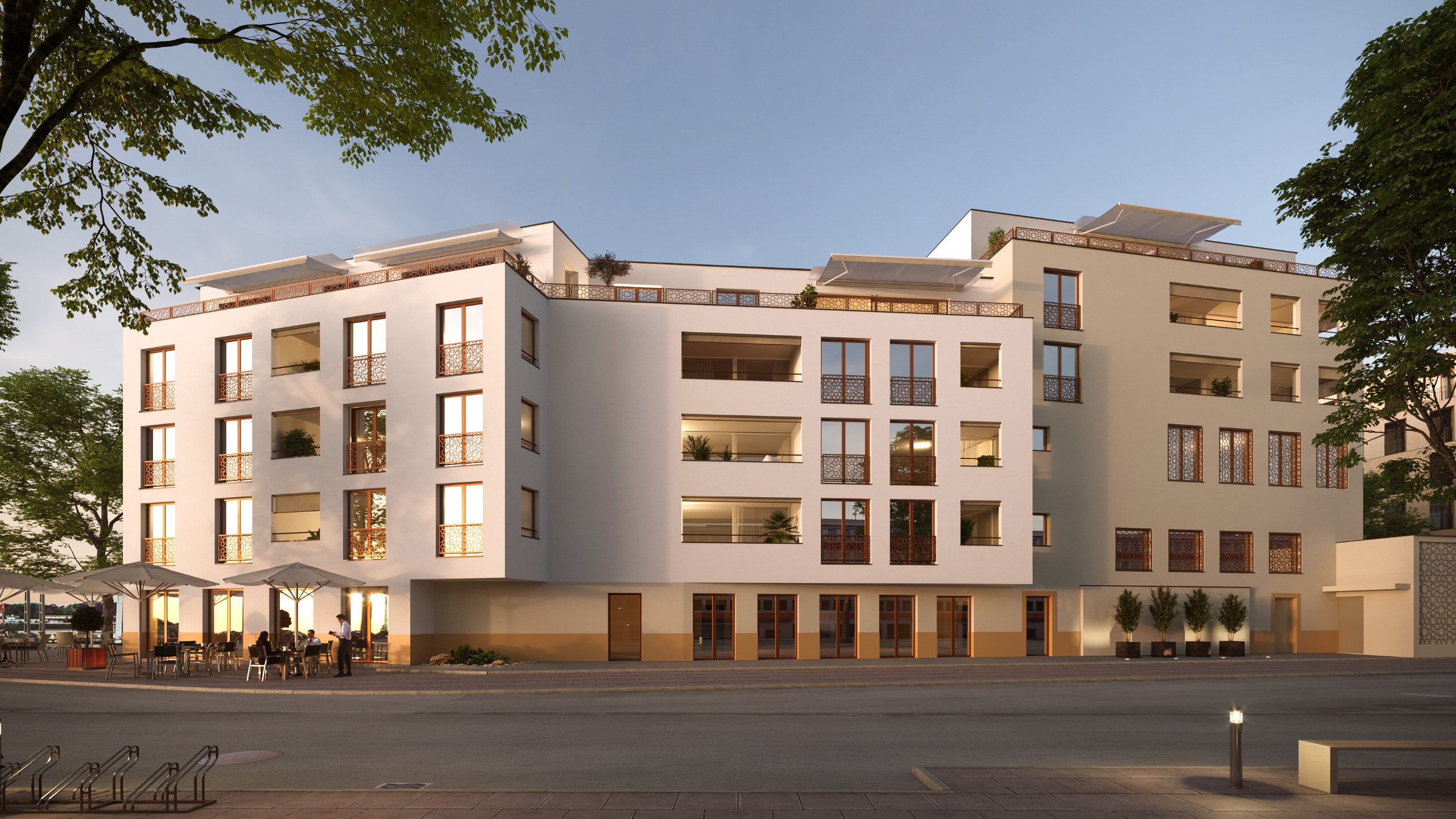 18A01 PJ Winterthur Facade Evening Cropped